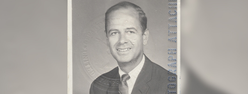 A photo of Newton Morris from 1969