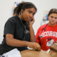 Students at UGA mini medical scholl camp practiced medical simulations on mannequis during Summer Academy at UGA, facilitated by the UGA Center for Continuing Educaiton & Hotel. The AU/UGA Medical Partnership used half of its funding from the Sahm Award during summer 2022 to pay for three tennagers to attend the summer camp on the medi school campus in Athens (Photo: Shannah Montgomery/ PSO)
