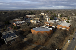 Aerial photo of Health Sciences Campus